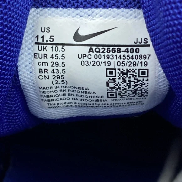 Nike Air Max 200 Pacific Blue White Shoes AQ2568-400 Men’s Sneaker Size 11.5